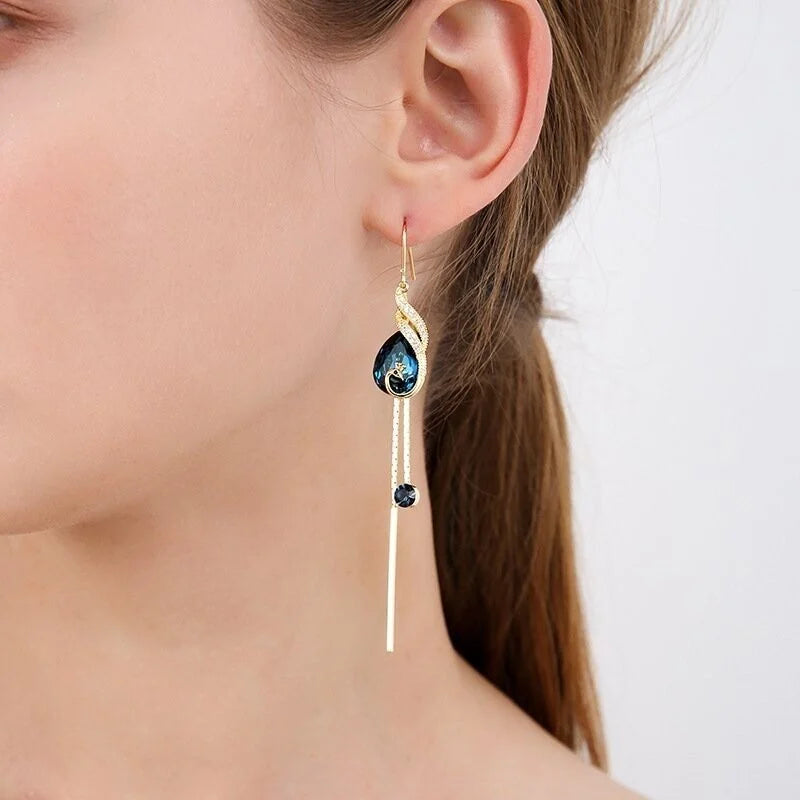 Boucles d'oreilles saphir